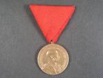 Záslužná medaile Za 40 let věrné služby z r. 1898, na stuze pro civilní osoby