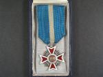 Řád Rumunské koruny, rytíř, civilní skupina, typ 1932-1947, originální etue