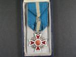 Řád Rumunské koruny, rytíř, civilní skupina, typ 1932-1947, originální etue