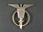 Odznak palubního radisty - operátora 3.tř. č.1214, výrobce Zukov Praha