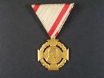 Jubilejní kříž 1908 na vojenské stuze