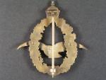 Odznak polního pilota typ 1913 F.J.I., výrobce Zimbler Wien, originální etue