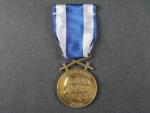 Československá vojenská medaile „za zásluhy“ bronzová + etue