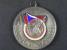 SPORTOVNÍ DEKORACE - Stříbrná medaile z II. celostátní spartakiády 1960, postříbřený bronz, smalty