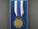 Československá vojenská medaile Za zásluhy, bronzová + etue