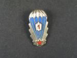 Odznak výsadkového vojska 1. třídy z obdobi 1965-1992 č.12410, druhý typ