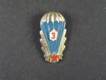 Odznak výsadkového vojska 3. třídy z obdobi 1965-1992 č.15486, druhý typ