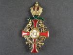 Řád Františka Josefa I., Offizierskreuz, s válečnou dekorací, pozlacený bronz, výroba V. Mayer