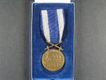 Československá vojenská medaile Za zásluhy, bronzová + etue