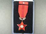 Řád Rudé hvězdy ČSR č.499, punc Ag, výrobce Zukov, originální etue