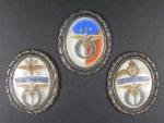 Pamětní plakety Národní letecké sbírky z r. 1946, 3 ks.
