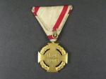 Jubilejní kříž 1908 na původní vojenské stuze