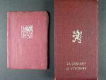 Vyznamenání - Za zásluhy o výstavbu I. vydání 1951-1960 ČSR č.0308, výroba Karnet Kyselý + udělovací průkaz a etue