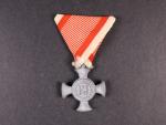 Železný Záslužný kříž, zinek, původní vojenská stuha