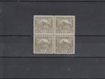 Známka č. 19 ve čtyřbloku s nepřepáškovým zoubkováním    11 1/2, katalog. cena 250 Kč