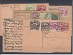 5ks celistvostí frankovaných známkami hradčan z toho 4 CDV v období roku 1919