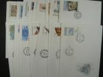 kompletní ročník obálek FDC 1999, kat. číslo 204 - 240, celkem 34 ks