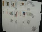 kompletní ročník obálek FDC 2007, kat. číslo 499 - 538, celkem 34 ks