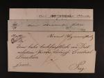 sestava 3 ks skl. dopisů z let 1831 - 46 s různými řádkovými raz. DEUTSCHE BROD v černé, resp. modré barvě, zajímavé