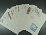 kompletní ročník obálek FDC 2008, kat. číslo 540 - 584, celkem 37 ks