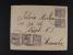 ČSR (1918-1939) - Osvobozená republika 1920 - celistvost do USA frank. zn. č. 152 ve vodorovné dvoupásce + třípásce, pod. raz. CSORGOV 7.DEC.1920 (IV. TO)