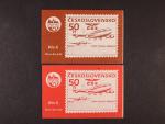 ZS (známkový sešitek) 53a hnědý + ZS 53b červený