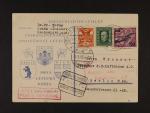 spec. KL pro první let Praha - Berlín frank.mj. zn. L č. 5, pod. raz. PRAHA 82 LETIŠTĚ 21.3.27, letecký kašet + průch. a přích. raz.