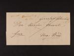 skl. dopis do Uh. Brodu z r. 1846 s pod. řádkovým červeným raz. LUNDENBURG 12.AUG. + příd. řádkové červené raz. FRANCO