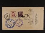 FDC se zn. č. 661 - 3, dofrank. a RECO do Kanady, DR PRAHA 1 10.6.52 + průch, přích. a celní raz., zajímavé
