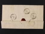 skl. dopis z r. 1854 frank. zn. Fe. č. 3 HP, typ III, pod. raz. IPOLYSAG 20.2. (SAHY), průch. a přích. raz.