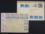 Měnová reforma - dva dopisy z 10. a 12.6.53, zajimavé frankatury, dobrá kvalita