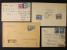 ČSR (1918-1939) - Hradčany celistvosti - sestava 4 ks dopisů z let 1919 - 20 (2x RECO) do Holandska, Německa, Anglie a USA, zajímavé frankatury