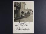 Kalvoda Alois 1875 - 1934, český impresionistický malíř a grafik - pohlednice Kalvodův zámeček v Běhařově na Šumavě s přáním a vlastnoručním podpisem v r. 1926