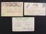 Holandsko - sestava 3 ks pohlednic z let 1902-10 (2x dl. adresa), zajimave frankatury