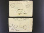 R-dopis + R-EXPRES dopis, pod. raz. GORIZIA CORRISE-PACCHI 1944, cenzurni raz. a pasky, pruch. a přich. raz., velmi zajimave