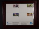 Pamětní vydaní známek a FDC k 20. kongresu UPU 1989 v pevných deskách_