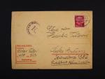Sachsenhausen - předtištěná obálka do Čes. Budějovic s pod. raz. ORANIENBURG 17.5.40 + kulaté raz. Postzensurstelle K.L. Sachsenhausen K.