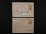 Rakousko poštovní formuláře - dva podací recepisy 5kr 1873, 1x spod. oválným raz. K.K. TELEGRAPHENSTATION BISTRIC a 1x s poštmistrovským přepisem, oba v r. 1877