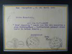 korespondeční lístek přepravený leteckou zeppelinovou poštou 