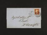 Dopis frank. zn. Mi. č. 8, pod. číselné raz. 498 + denní raz. 2.JY.MACHESTER 1863