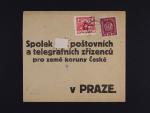Firemni obalka frank. zn. P c. 4 + zn. 5, pod. raz. JICIN 17.2.19