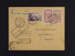 Madagaskar - let. dopis na REUNION s pod. raz. TANANARIVE - RP 4.12.40, zajimava frankatura