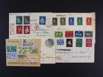 Sestava 5 ks celistvostí z let 1899 - 1949, zajímavé frankatury, cenzurní raz., chem. cenzury