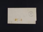 Skl. dopis z r. 1860 frank. zn. Fe. č. 13 II s dvoukruh. ozdobným raz. BOEH .BROD 7.3. + přích. raz. PLANIAN