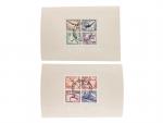 Bl. Mi. 5 + Bl. 6 s pam. olympyjským raz. a R-dopis do Stuttgartu frank zn. Mi. č. 609 - 616 s pod. raz. BERLIN FAHRBARES POSTAMT 15.8.36 + přích. raz.