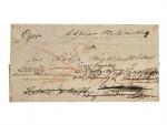 skl. dosílaný dopis z r. 1818 s pod. řádkovým černým raz. EGER, zajímavé