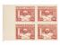 Československo (1945-1992) - zn. č. 353 a) světle karmínová, čtyřblok s 2x svisle a 1x vodorovně vynechanými průseky..