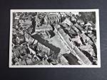 Sudety, Eger (Cheb), fotopohlednice přepravená vzducholdí 1.Zeppelinlandung im Sudetenland 13.8.39,frankováno let. zn. 50 pf., podací raz. Frankfurt + červený a černý let. kašet