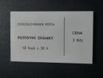 Známkový sešítek ZS-4 se zn. č. 2528, pouze 6x známka