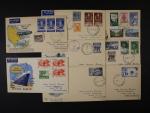 Austrálie - sestava 4x FDC se zn. Austrálie z let 1955 - 61 se zn. Mi. č. 259, 266 - 9, 281, 284, 312, + 3x FDC se zn. Austr. Antarktidy Mi. č. 1 - 6, + 1x FDC se smíš. frankaturou
